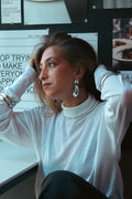 SILVER FALL EARRING