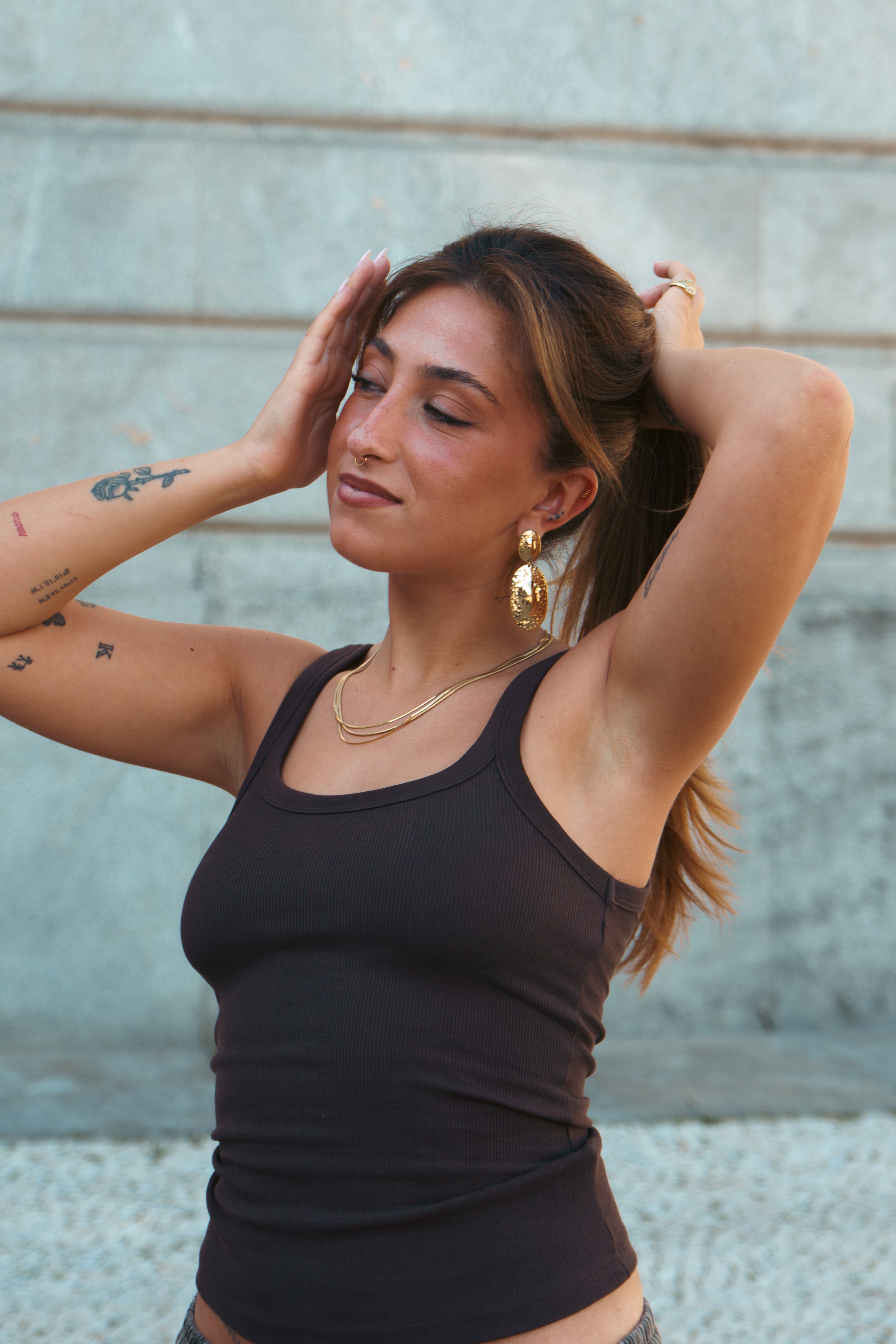 GOLD FALL EARRING