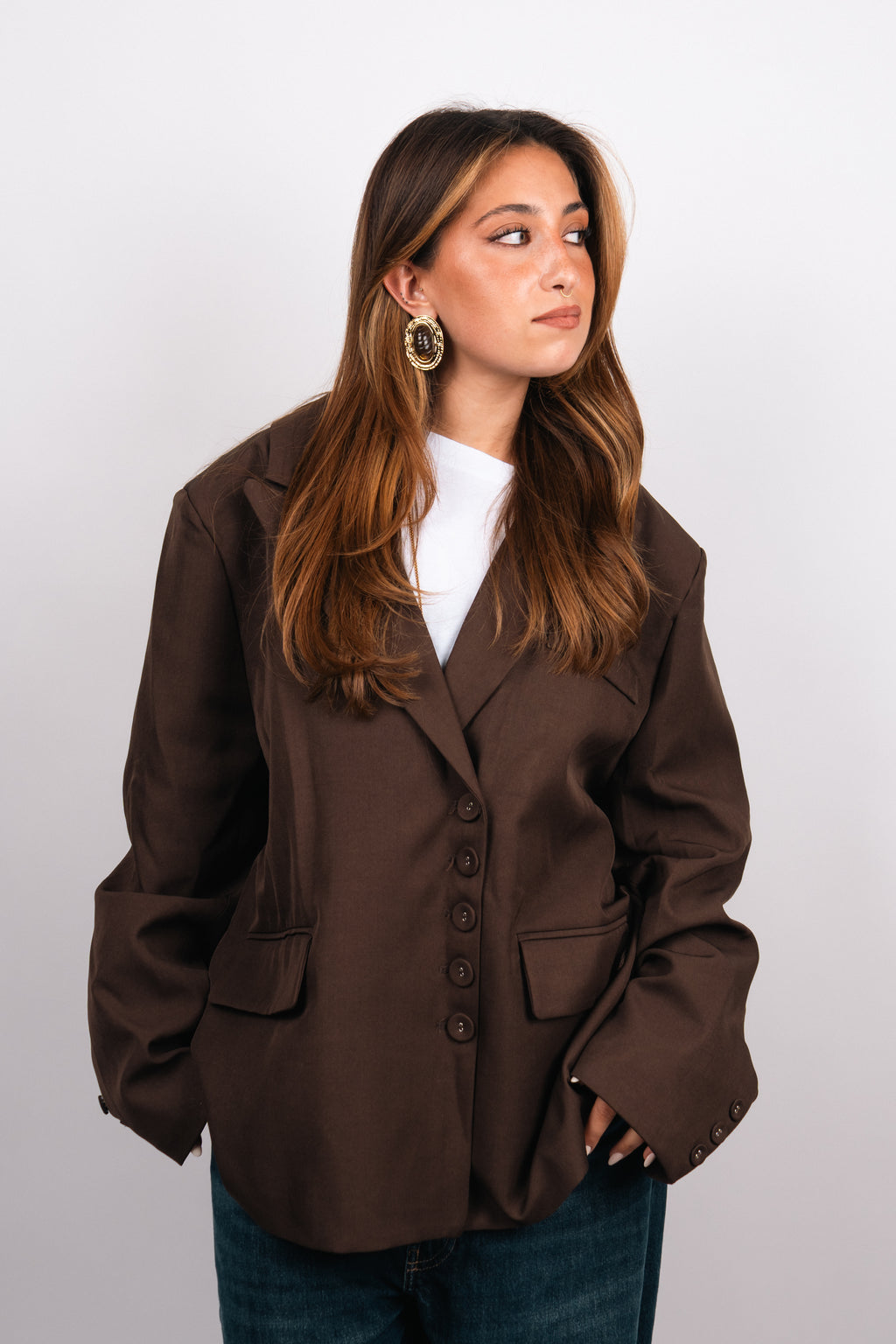 DARK CHOCO BLAZER