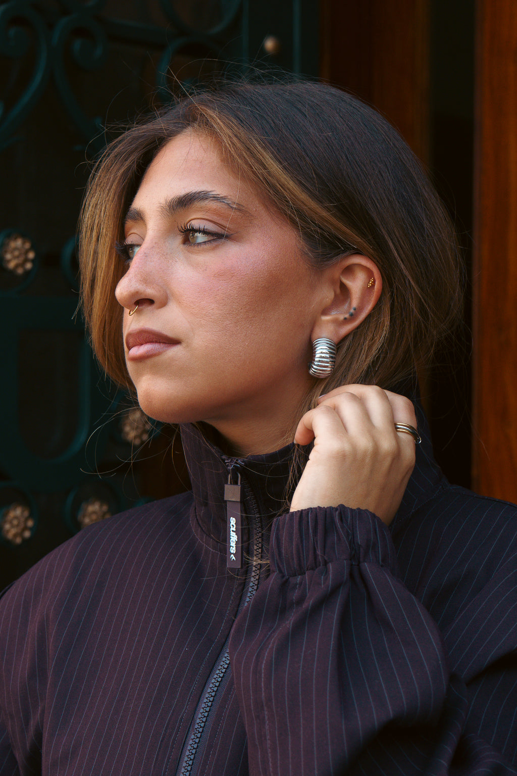 RIDGE EARRING