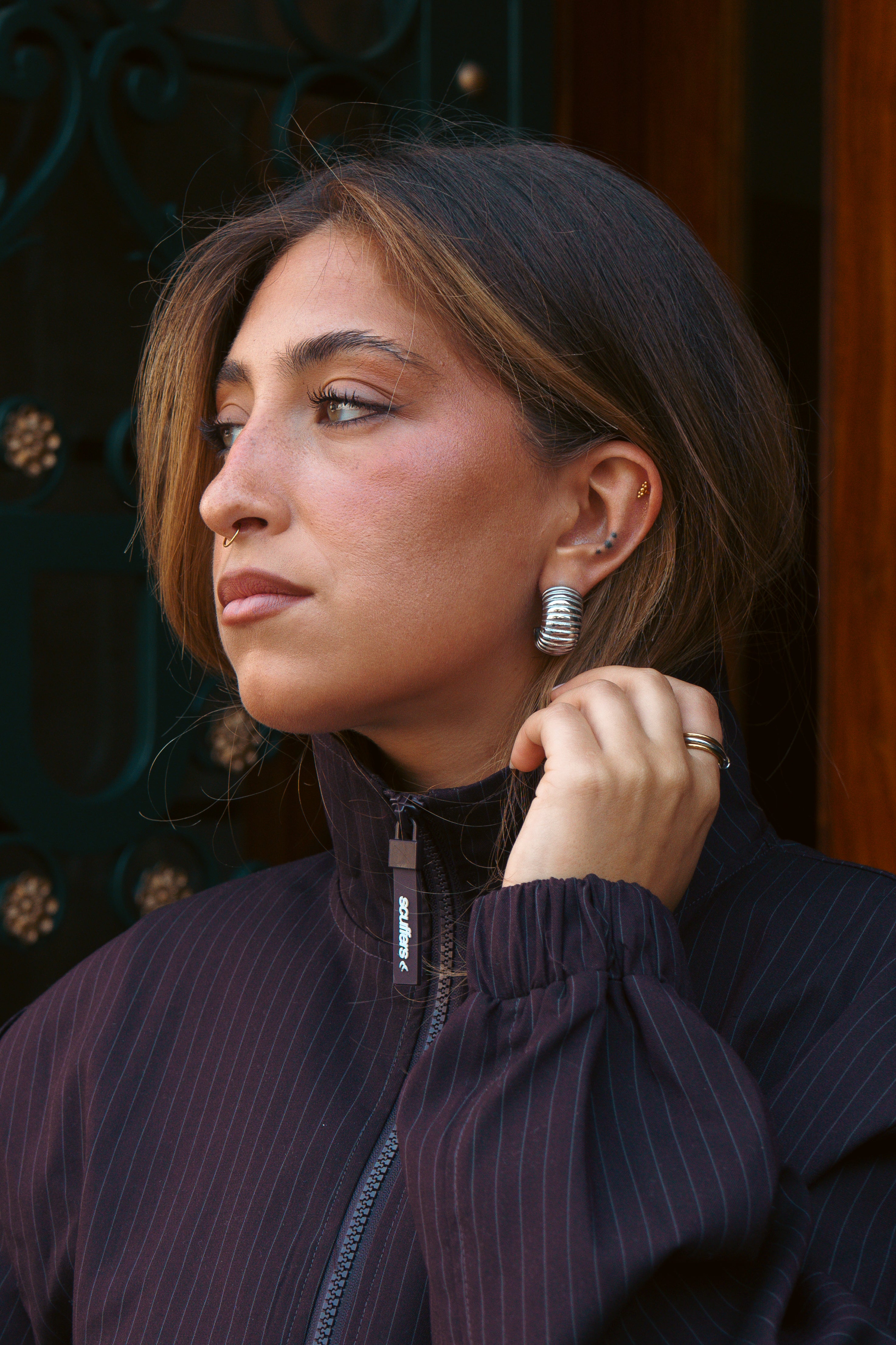 RIDGE EARRING