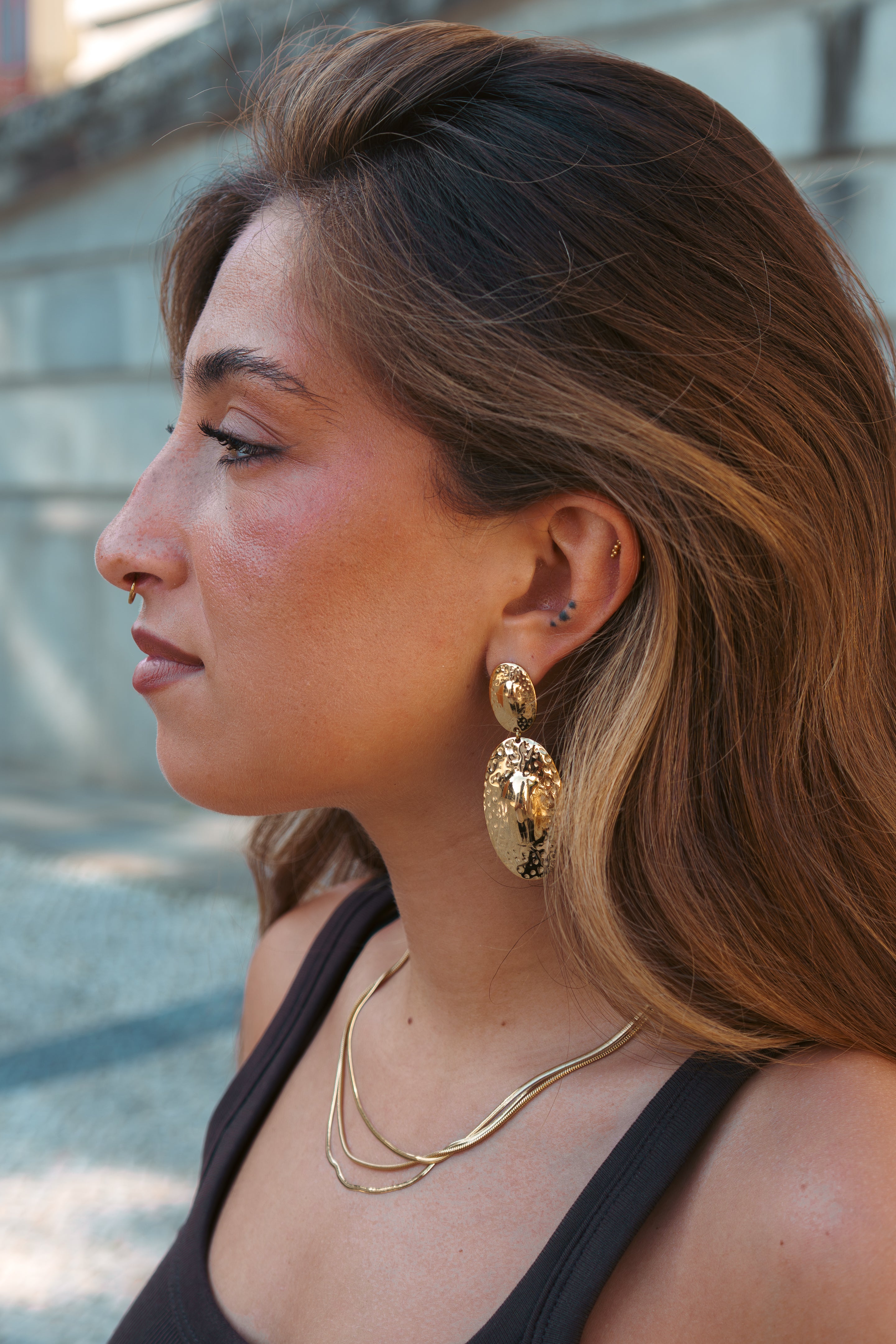 GOLD FALL EARRING