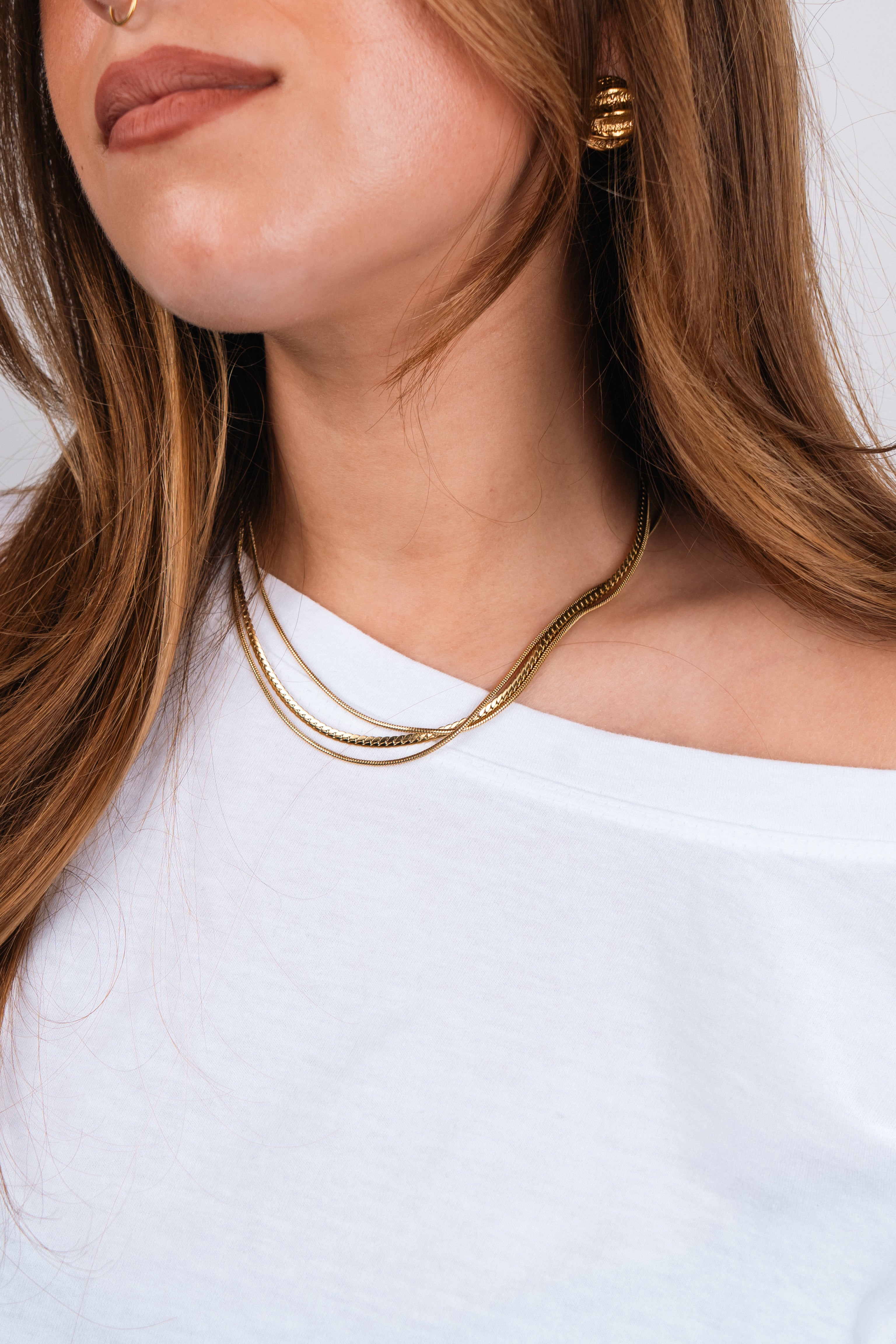 COMBINED NECKLACE (GOLD)