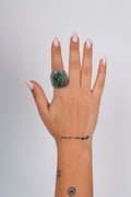 MARBLE DETAIL RING (GREEN)