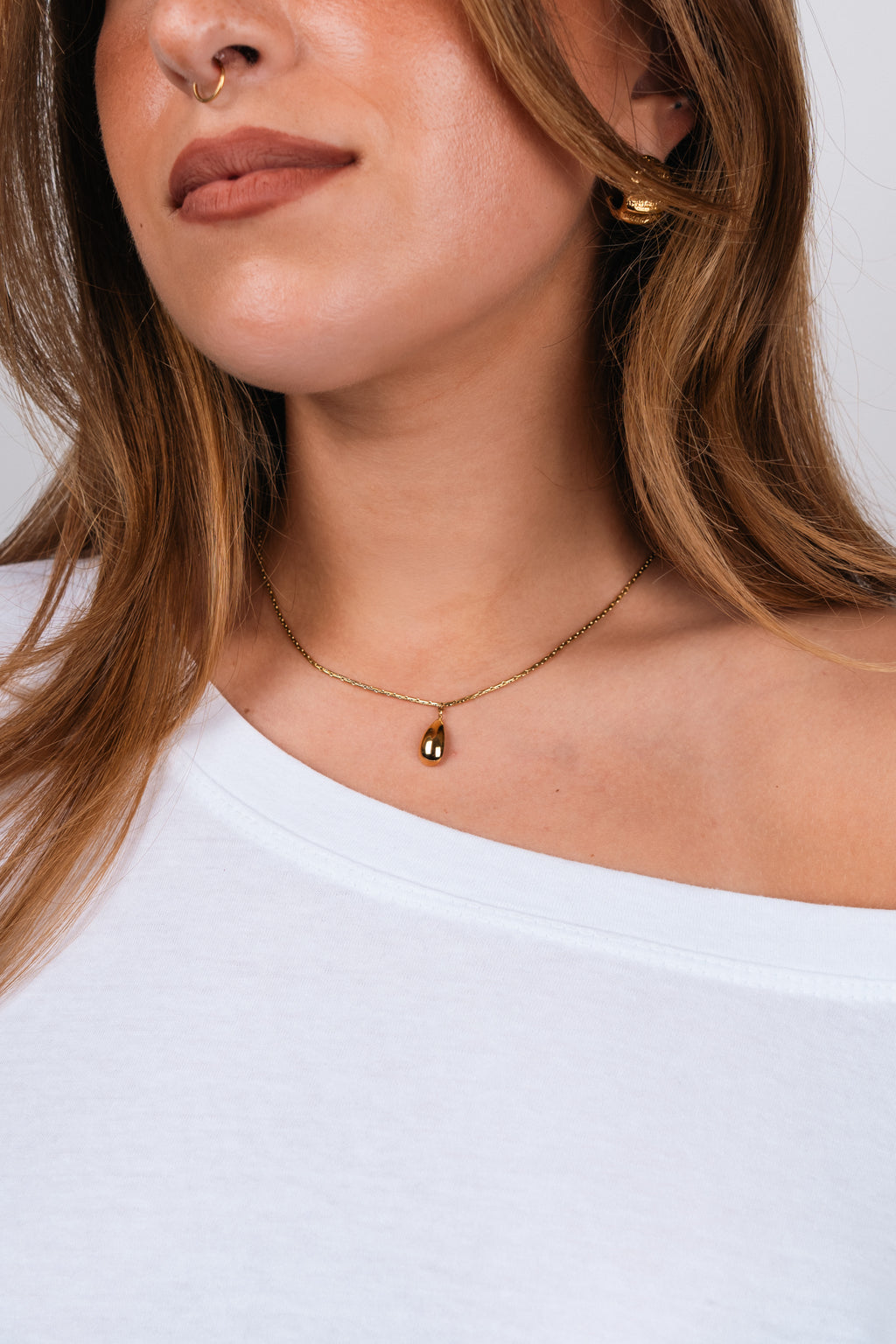 TEAR NECKLACE (GOLD)