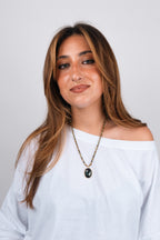 MAIN NECKLACE (DARK GREEN)