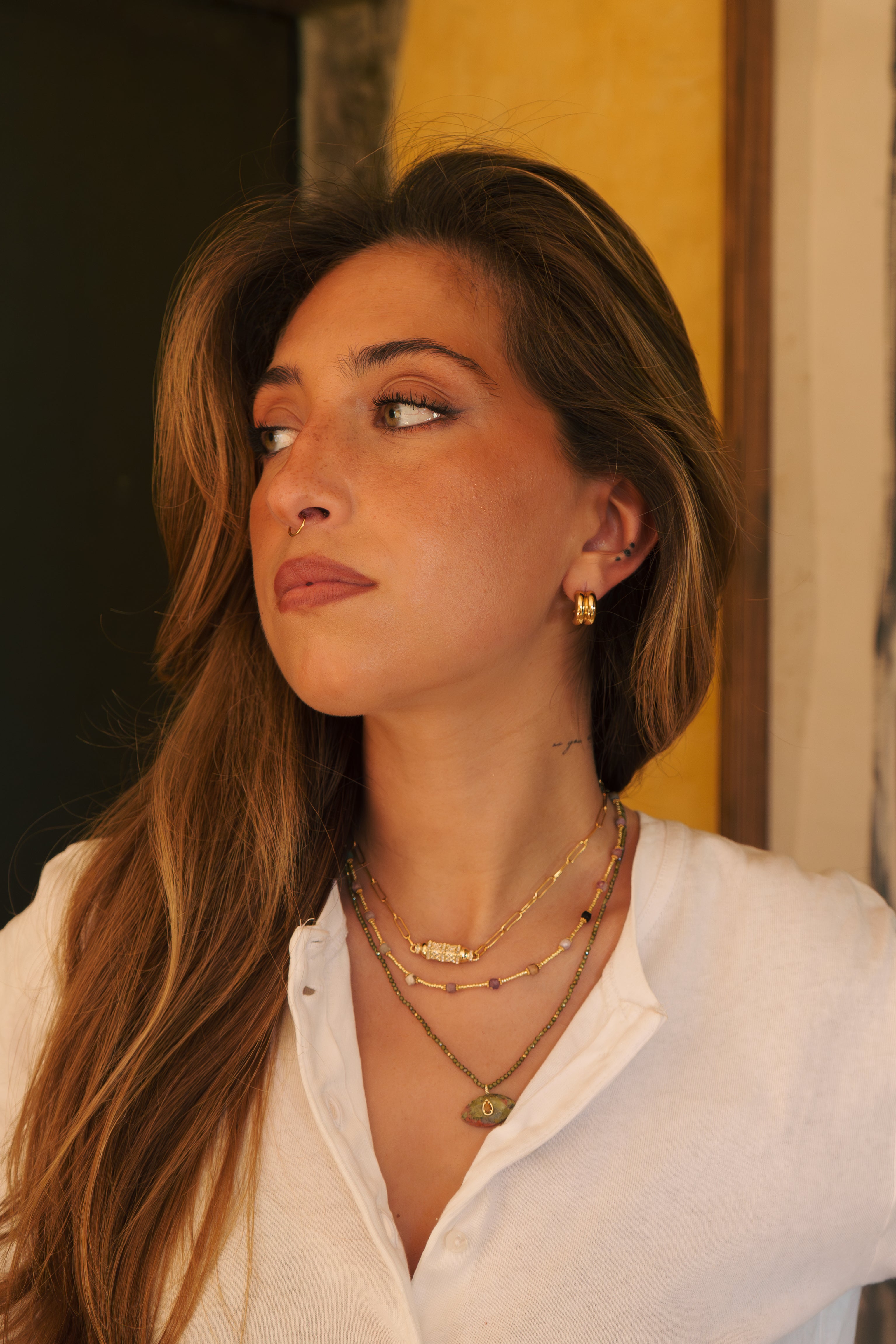 STONE EYE  NECKLACE