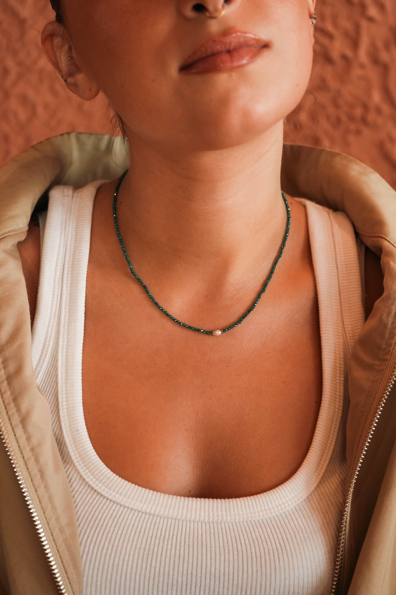 GREEN PEARL NECKLACE