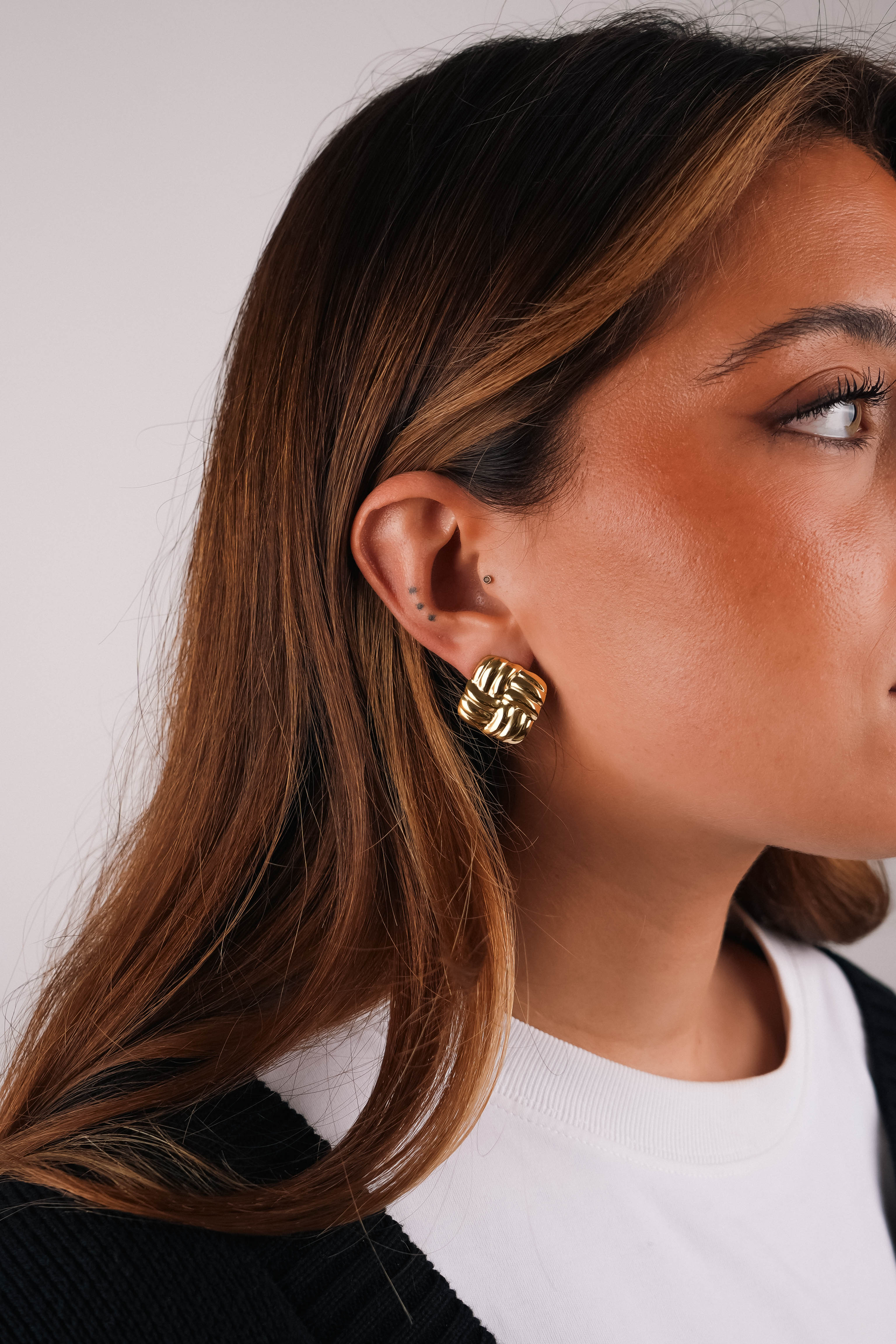 CHUNKY KNOT EARRINGS