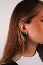 SILVER WING EARRING